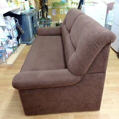 2人掛けソファ ダークブラウン 幅180㎝ スエード調 2Pソファ こげ茶 2.5人掛け 2シーター　西岡店 2人掛けソファ ダークブラウン 幅180㎝ スエード調 2Pソファ こげ茶 2.5