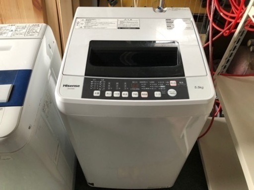 【リサイクルサービス八光】2018年製　ハイセンス 5．5kg洗濯機 　 HW-E5502