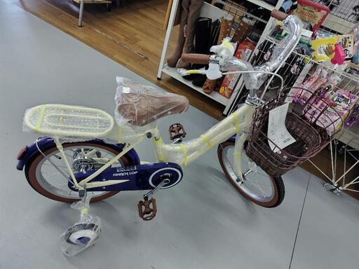 J081☆未使用☆子供自転車(補助輪付き)☆FRENCH LOP☆KDH-W160BA-C☆16