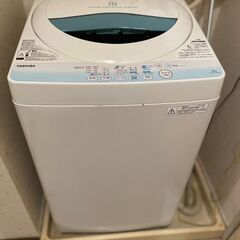 美品　東芝洗濯機5キロ