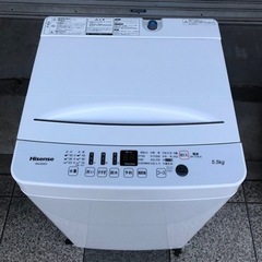 【ネット決済・配送可】ハイセンス 5.5kg 洗濯機 20年製 美品