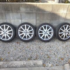 【値下げ】軽自動車用タイヤ付きアルミホイール４本セット インチアップにいかが！