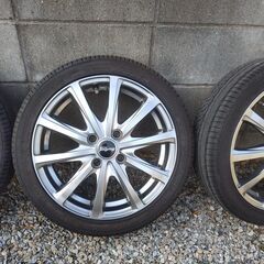 【値下げ】軽自動車用タイヤ付きアルミホイール４本セット インチアップにいかが！