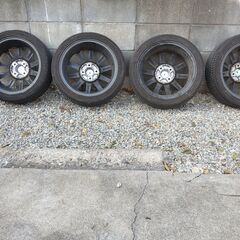 【値下げ】軽自動車用タイヤ付きアルミホイール４本セット インチアップにいかが！