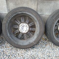 【値下げ】軽自動車用タイヤ付きアルミホイール４本セット インチアップにいかが！