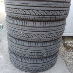 【値下げ】軽自動車用タイヤ付きアルミホイール４本セット インチアップにいかが！