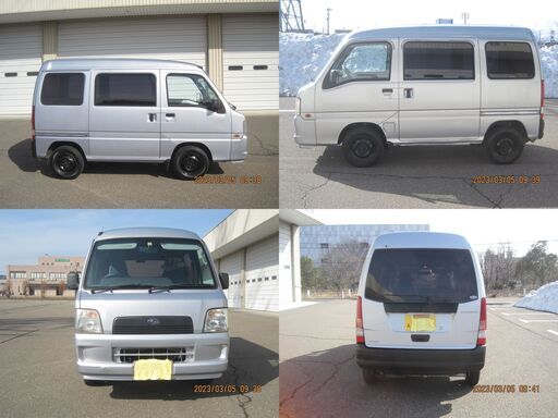 サンバー バン 平成14年11月 4WD 5MT キーレス　車検R6年12月 108900キロ タイベル済　フレーム錆