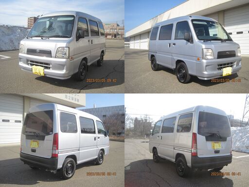 サンバー バン 平成14年11月 4WD 5MT キーレス　車検R6年12月 108900キロ タイベル済　フレーム錆