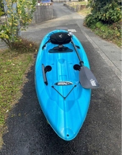 PELICAN RUSTLER 100X シットオン カヤック ブルー パドル 1本付 全長305cm