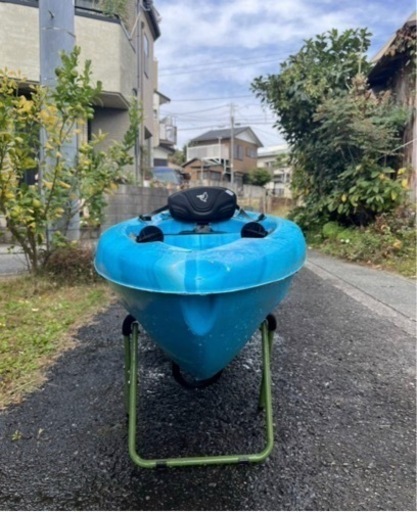 PELICAN RUSTLER 100X シットオン カヤック ブルー パドル 1本付 全長305cm