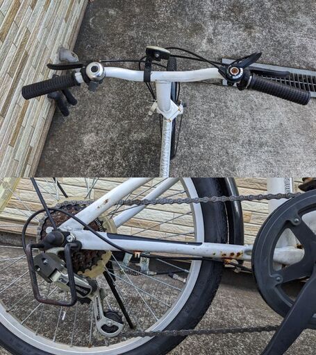 中古自転車 6段変速 20インチ （ライト無し） 軽整備済み 安い 防犯