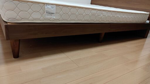 マルチラススーパースプリングマットレス付き 木製ベッド ダブルサイズ ベッド
