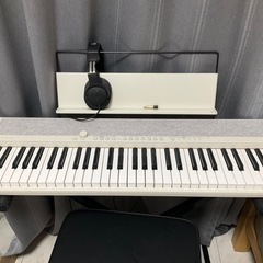 Casio 電子キーボード CT-S1 WE ヘッドホン付き