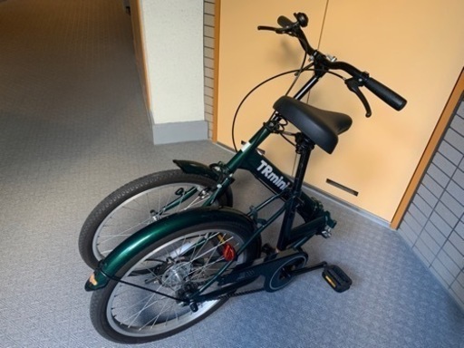 折りたたみ自転車 【2019年購入美品】TR mini 折りたたみ自転車 グリーン