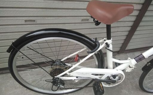 買い物自転車 APHRODITE 折り畳み 26インチ 6段変速 ホワイト 配送無料 買い物自転車 APHRODITE 折り畳み 26インチ 6段変速 ホワイト 配送無料