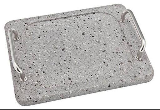 溶岩プレート 桜島溶岩グリル 取手付 長方形 焼肉プレート 鹿児島県産