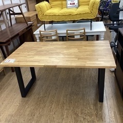 KC-21【新入荷　リサイクル品】匠一松　オーク無垢材　ダイニングテーブル　モザイク