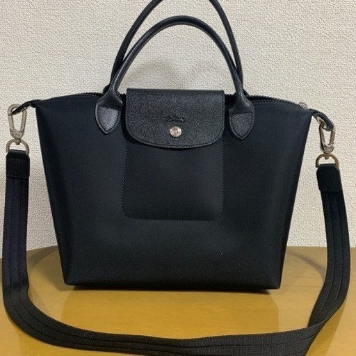 ロンシャン黒トートバッグ美品