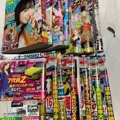 自動車雑誌、少年マンガ雑誌17冊セット