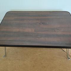 折り畳み式　木目調　小型テーブル　メラミンテーブル4530　K-...