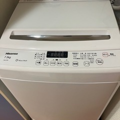 洗濯機　hisense HW-G75A