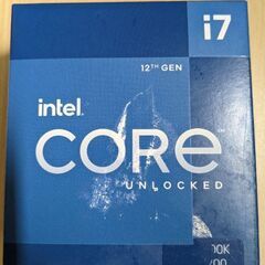 【新品未開封】Intel Core i7 12700K