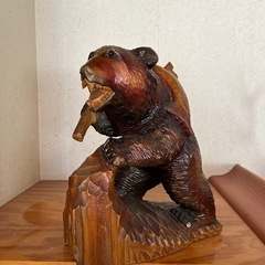 木彫りのクマ　譲り先決まりました