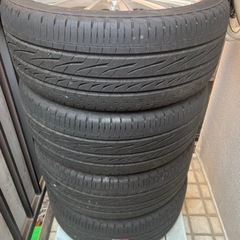 タイヤホイールセット　４本　weds leonis 19インチ　8J 5穴　PCD114.3 +38 BRIDGESTONE REGNO GRVⅡ 245/40R19 2020年49週目