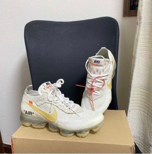 最終値下げ‼️OFF-WHITE × NIKE AIR VAPORMAX WHITE - スニーカー