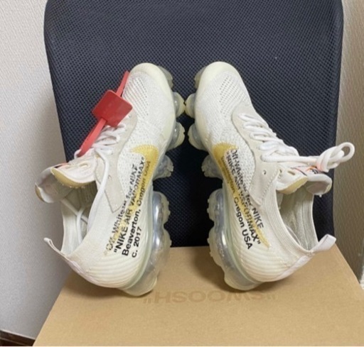 最終値下げ‼️OFF-WHITE × NIKE AIR VAPORMAX WHITE - スニーカー