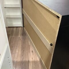 ブラックでクールなニトリの3段チェストが入荷しました！