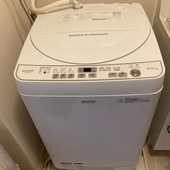 全自動洗濯機2016年製SHARP 【受渡し決定】