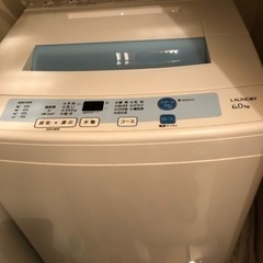 全自動電気洗濯機 家庭用　AQW-S60S　6.0kg