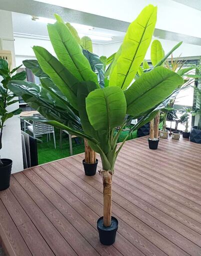 ⑨【処分価格】新品 バナナツリー1本 人工観葉植物 フェイクグリーン