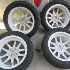 カワイイデコル Cawaii Decor 綺麗なホイール割れ欠け無く 白 15×4.5J+