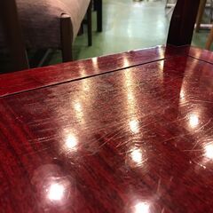 【愛品館八千代店】総花梨　螺鈿細工　ダイニング7点SET