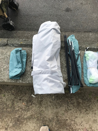 ☆中古品☆ オマケ付き☆おうちテント（ブルーグレー） T4-825