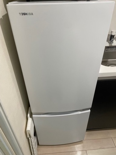 TOSHIBA 東芝 2ドア冷蔵庫（153L 右開き） 2020年式