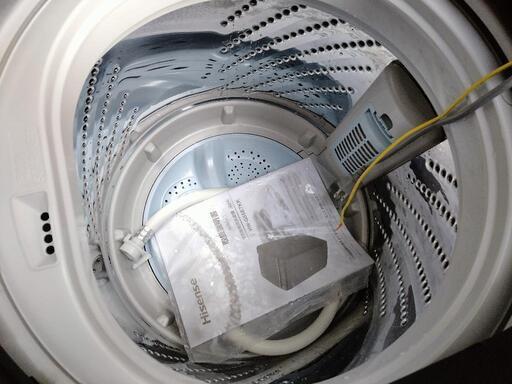 【広島市/配送可能】 ハイセンス 全自動洗濯機 HW-G55E7KK 2020年製 5.5kg /風乾燥 フルブラックボディ ガラストップデザイン - 家電