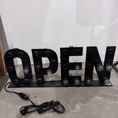 【決定】ARTWORK STUDIO open sign 電飾