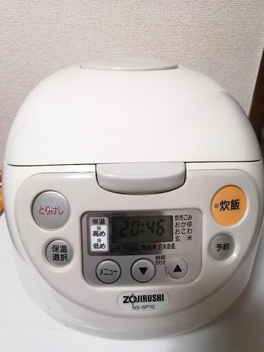 象印 炊飯器 NP-WD10 中古品 5.5合炊き 2016年製
