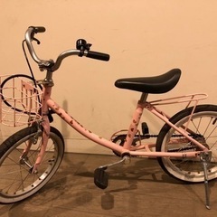 【無料】自転車 16インチ（ピンク）【中古】