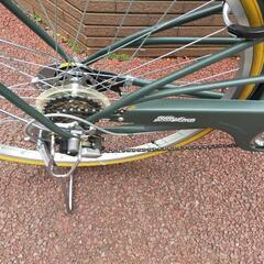 【受渡し者決定しました】27インチ自転車　オートライト　6段ギア