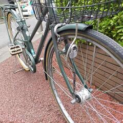 【受渡し者決定しました】27インチ自転車　オートライト　6段ギア