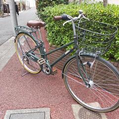 【受渡し者決定しました】27インチ自転車　オートライト　6段ギア