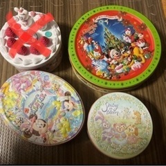 【無料】ディズニー　お菓子の缶