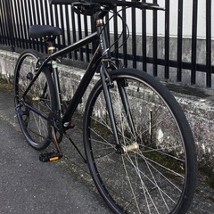 ＜整備・良品＞ライトウェイ・シェファード・クロスバイク・アルミ・ブラック系・460㎜・外装7段変速・洗車済みでピカピカ♪