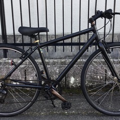 ＜整備・良品＞ライトウェイ・シェファード・クロスバイク・アルミ・ブラック系・460㎜・外装7段変速・洗車済みでピカピカ♪