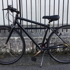 ＜整備・良品＞ライトウェイ・シェファード・クロスバイク・アルミ・ブラック系・460㎜・外装7段変速・洗車済みでピカピカ♪