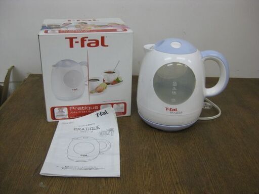 T-fal ティファール 電気ケトル プラティーク KO3104JP スカイブルー 1.2L